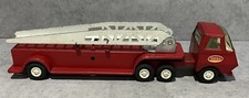 Vintage Tonka Two Piece Hook  Ladder Fire Truck Pressed Steel 10.25  
