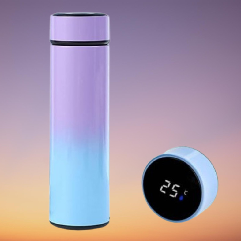 Insulated Bottle Coffee Sport Water Led Temperature Display Double Wall Hot Cold