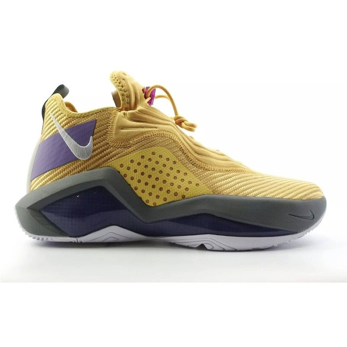 シューズ(男性用) nike zoom lebron2 soldier lakers 28cm Nike LeBron Soldier LA Lakers Purple Gold Mens Basketball