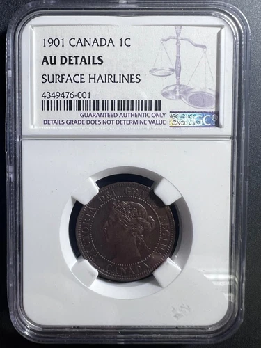 1901 CANADA LARGE CENT NGC AU DETAILS