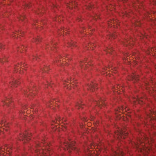 Snow Daze BTY Debra Jordan Bryan Quilting Treasures Snowflakes Red