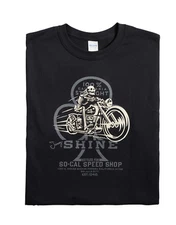 Men's So-Cal Speed Shop Jimmy Shine Motorcycle Bike Black T-Shirt 1504TC