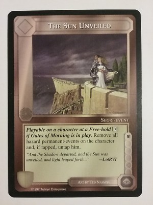 MIDDLE-EARTH CCG MECCG THE SUN UNVEILED AGAINST THE SHADOW ATS COMMON
