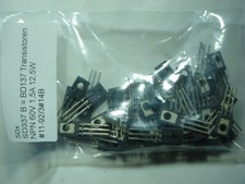 50x Transistor NPN 60V 1.5A 12.5W SD337 B = BD137 TO126 #11-92/3#20j
