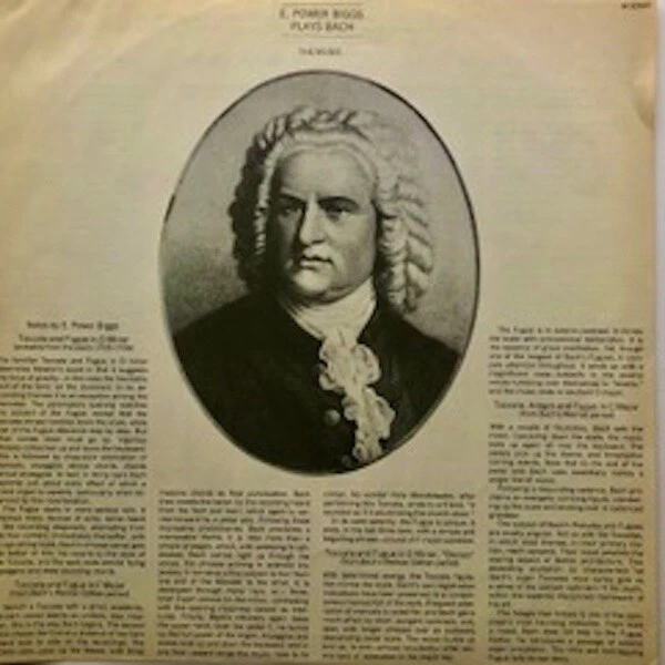 E. Power Biggs. Bach: The Four Great Toccatas and Fugues. 1974. Vinyl Record Foto 3 de 3
