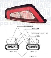 Blinker Hinten Recht FüR Fiat Punto Evo 2009 Al Rahmen Schwarz OEM 51888060