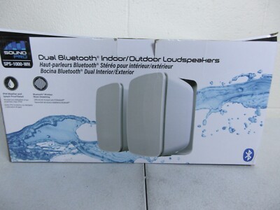 Sound PRO NAXA Dual Bluetooth Indoor/Outdoor Wall Mount Weatherproof Speakers