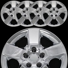 16 Set Of 4 Chrome Wheel Covers Snap On Full Hub Caps Fit R16 Tire Steel Rim 16 Set Of 4 Chrome Wheel Covers Snap On Full Hub Caps Fit R16 Tire Steel Rim