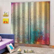 Repetition of differ forms of colorsPrinting 3D Blockout Curtains Fabric Window