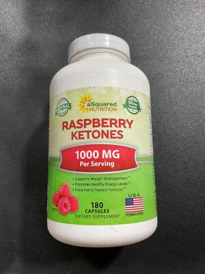 aSquared Nutrition RASPBERRY KETONES 1000mg / Serving - 180 Capsules -