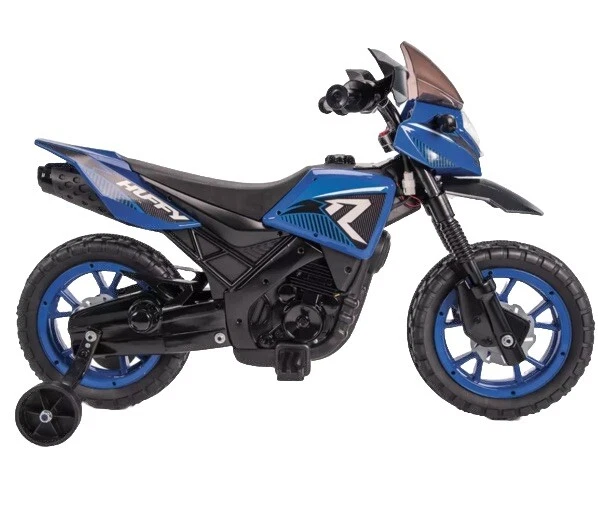 Huffy 6V Motorcycle Ride-On, Realistic Sounds, Training Wheels, 2 MPH, Blue - Image 4 of 4