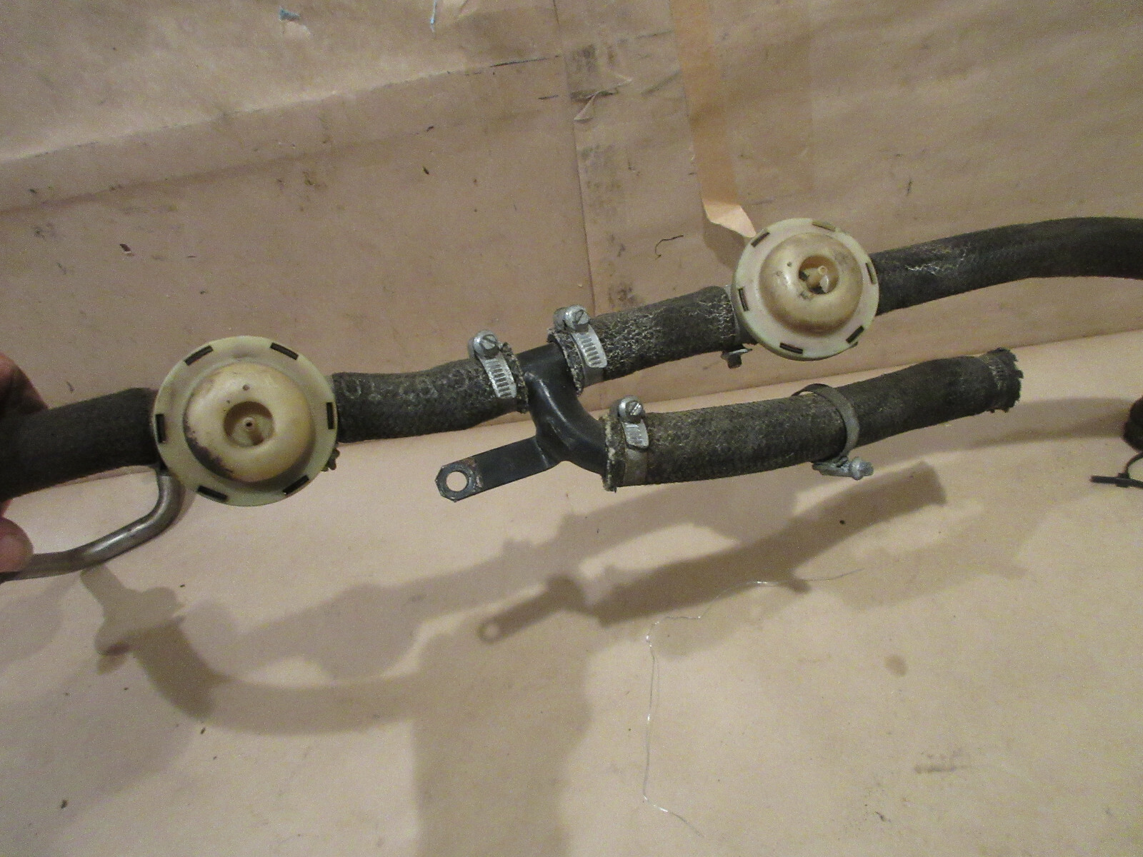 Ferrari Testarossa Secondary Air Cut Off Valves/ Hoses/ RH Pipe Assy P/N 121751