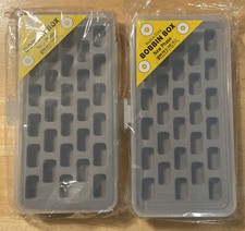 Set of 2 Bobbin Box Organizers - Holds 56 Bobbins Total