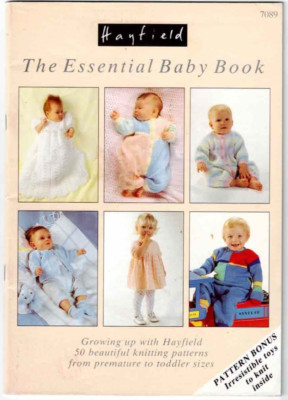 Essential Baby Book 50 Knitting Patterns PM to Toddler Sizes Hayfield Toys