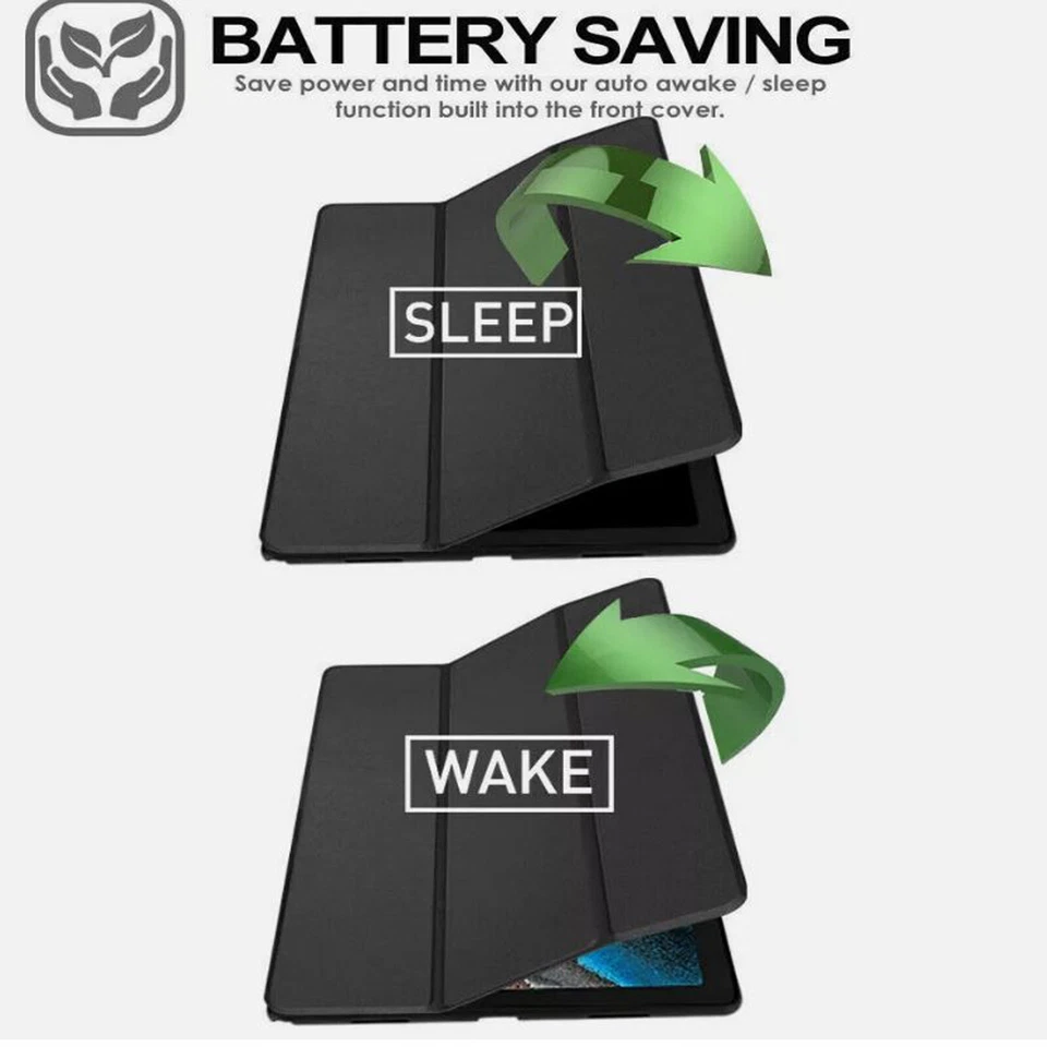 Funda inteligente de cuero abatible para tablet Samsung Galaxy Tab A8, Tab A9 / A9 PLUS Foto 4 de 4