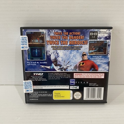 The Incredibles Rise Of The Underminer Nintendo DS Game New + Sealed Pixar THQ - Imagen 2 de 6