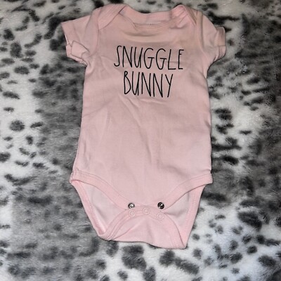 Rae Dunn Baby Pink Easter Bodysuit