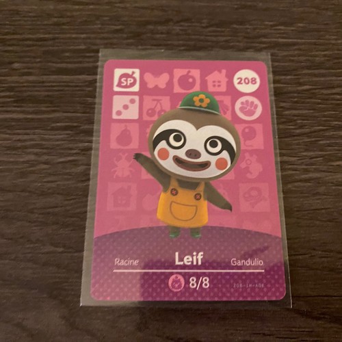 Leif 208 Authentic Animal Crossing Amiibo Card Series 3 eBay