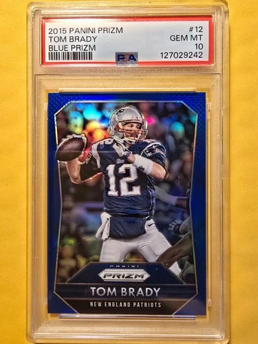 2015 Panini Prizm - Tom Brady #12 Blue Prizm