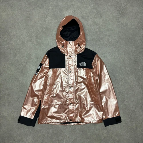 Veste vintage The North Face x Supreme métallisée or rose (L)