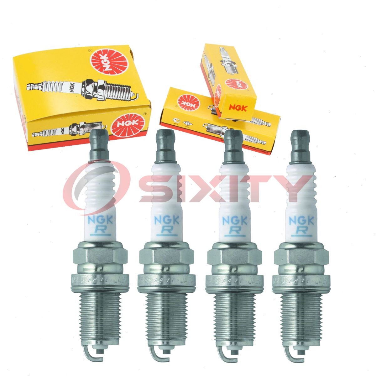 4 pcs NGK Standard Spark Plugs for 1990-1992 Volkswagen Jetta 2.0L L4 - jd