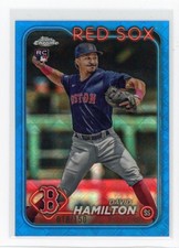 2024 Topps Chrome Logofractor #49 David Hamilton Blue Refractors #/150 E8