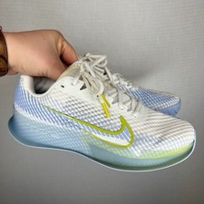 Nike Court Air Zoom Vapor 11 White Blue Volt Tennis Shoes DR6965-103 Womens 7.5