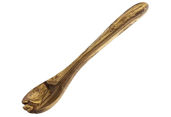 Salatbesteck Olivenholz 2-Teilig Aps 31Cm Braun Unikat SalatlöFfel Set Holz-image
