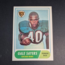 1997 Topps Stars GALE SAYERS Rookie Reprint Card Chicago BEARS HOF. rookie card picture