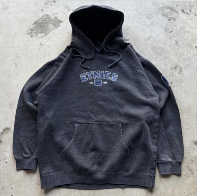 Vintage Y2K Grunge  Enties  Skater Hoodie Blue And Grey - Men s Large