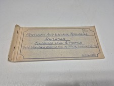 Kentucky And Indiana Terminal Railroad Condensed Profile And Track Chart 1979