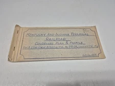 Kentucky And Indiana Terminal Railroad Condensed Profile And Track Chart 1979