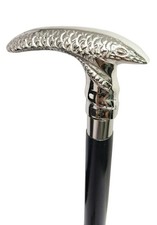 Antique Designer Brass Victorian Handle Wooden Vintage Style Walking Stick Cane