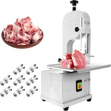 1500W Electric Meat Bandsaw Machine,Commercial Frozen Meat Cutter with 8 Blades