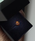 Lab-Created Fancy Vivid Orange Diamond Round IGI Certified Ideal VS1 — photo 2