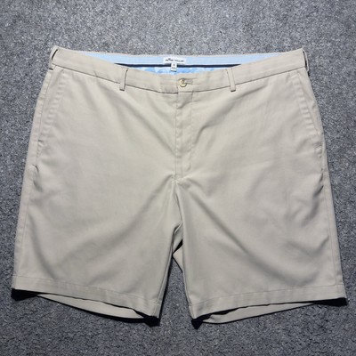 Peter Millar Golf Short Pants Mens 42x9 Khaki Chino Salem Performance ME0EB82