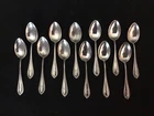 Set of 12 Gorham CLERMONT Sterling Demitasse Spoons Pat 1915 Monogram JS 110g