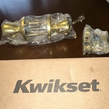 Kwikset Tylo Polished Brass Entry Door Knob Lockset 400T 3 6AL RCS V1 NEW