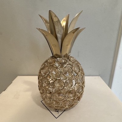 Gold Metal Pineapple Decorative Figurine Fruit Theme Home Decor