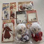 Inuyasha Goods Lot of 8 Sesshomaru Plush Toy Key Chain Acrylic Stand Badge CanDo