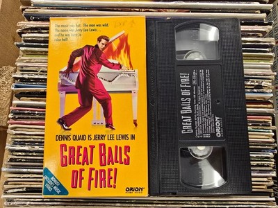 Great Balls of Fire VHS Dennis Quaid Jerry Lee Lewis, Orion Home Video, EP Mode