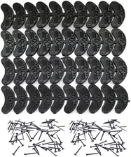 40 Pcs Heel Plates Shoe Heel Taps Rubber Tips Sole Heel Repair Pad Replacement