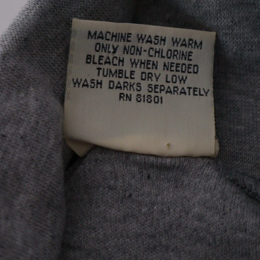 VTG Bert Pulitzer Cotton Turtle Neck Long Sleeve Shirt Gray Made USA Size Large - Image 4 of 4