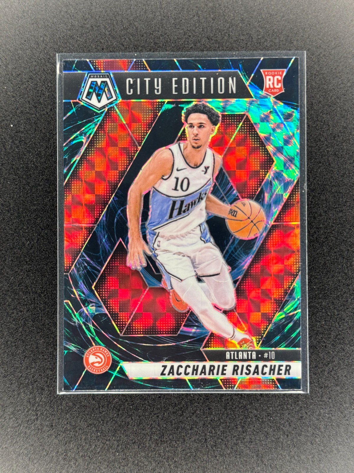2024-25 Panini Mosaic City Edition Zaccharie Risacher RC #274 Genesis Mosaic