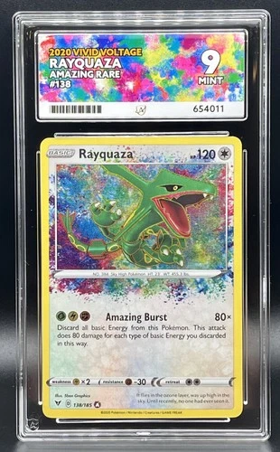 Pokémon TCG Rayquaza Vivid Voltage Amazing Rare - 138/185 - Ace 9 Mint