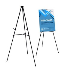 Lightweight Aluminum Telescoping Display Easel, 70 Inches, Black 1