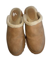 Womens 8 Mule Clogs,DV Dolce Vita,Tan,Gracielynn Faux Shearling Lug Platform