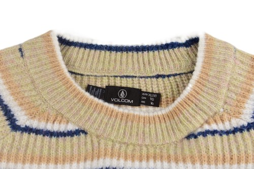 MUJER VOLCOM SUÉTER MULTI RAYAS X-LARGE W12 NUEVO CON ETIQUETAS - Imagen 5 de 7