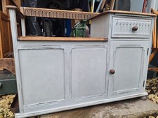 Vintage Ercol oak hall bench and drawer storage telephone table