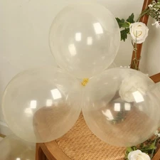 50 CLEAR 12" Biodegradable Latex Balloons Party Wedding Event Decorations Sale